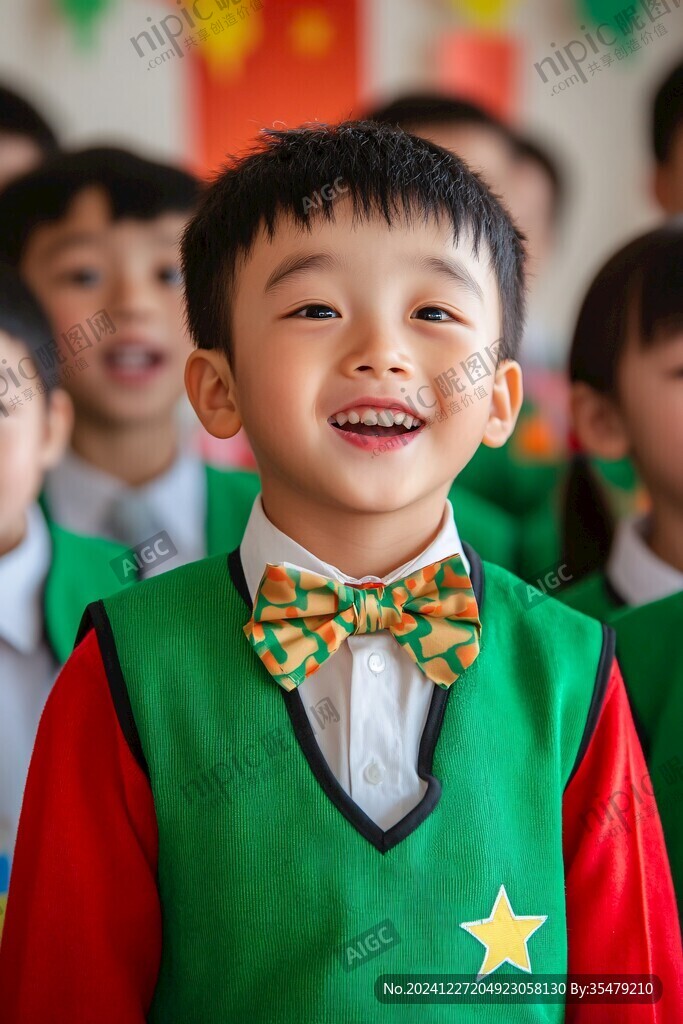 幼兒園開學拍照