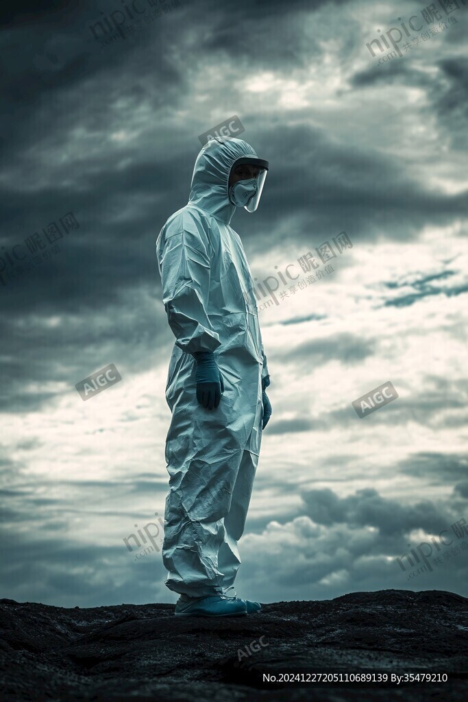 穿防護(hù)服的人