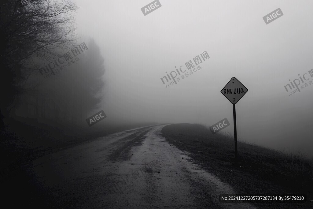 霧天行路