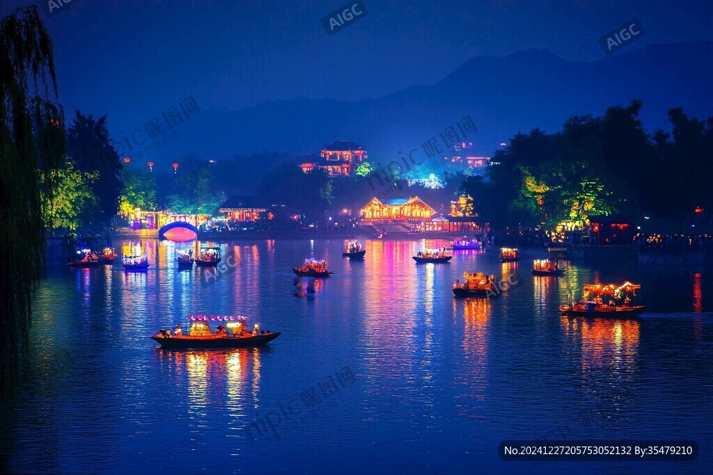蘇堤夜色
