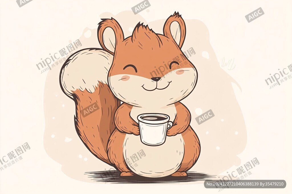 小松鼠插畫
