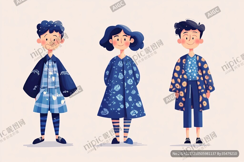 男孩衣服插畫(huà)