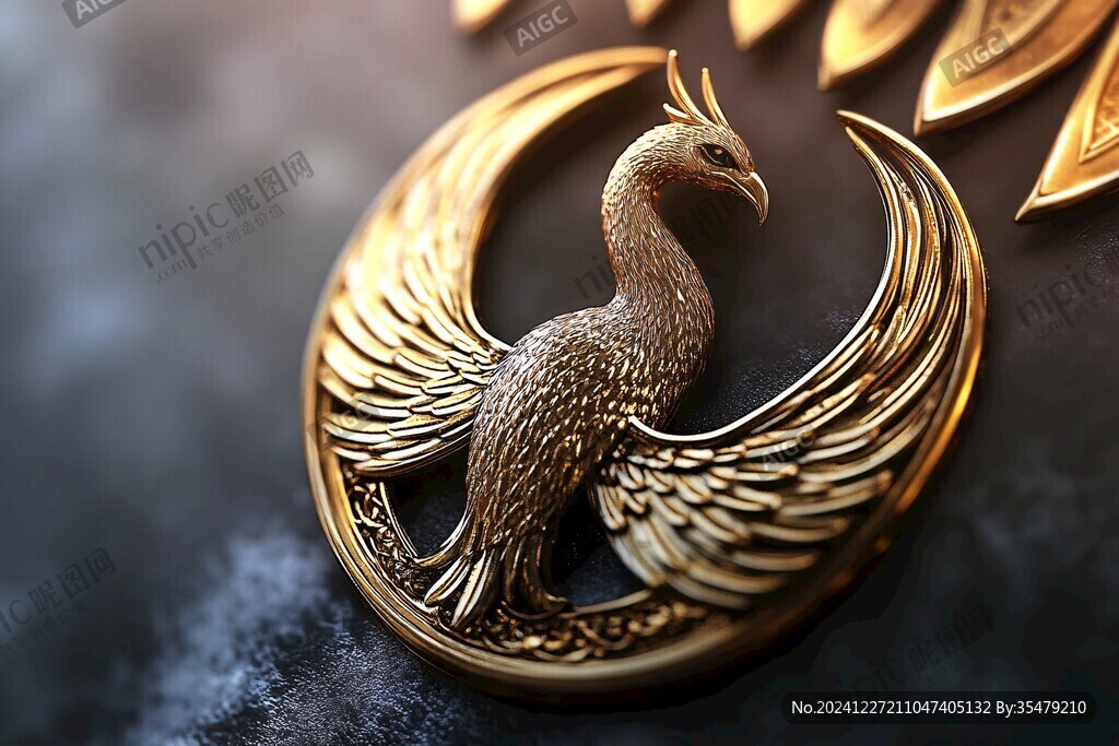 鳳凰金色logo