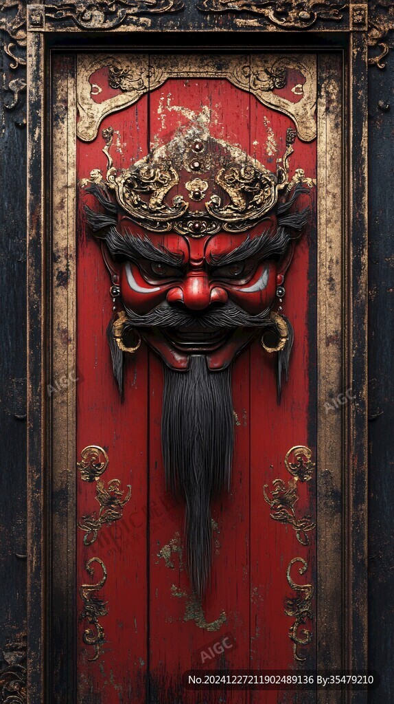 中式獸頭門環