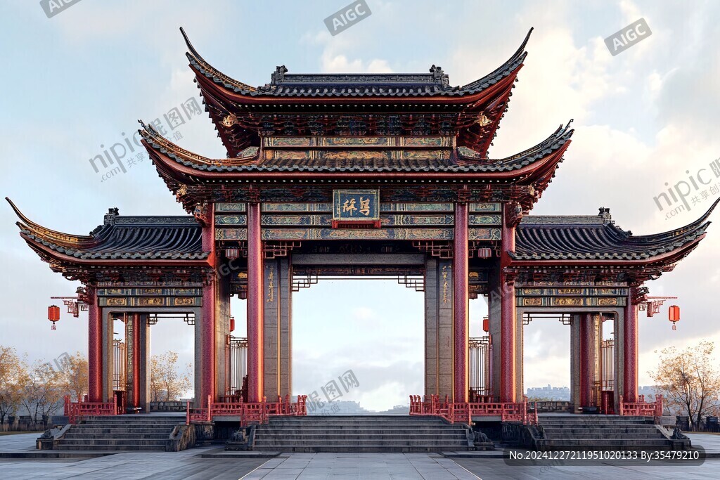 門樓建模