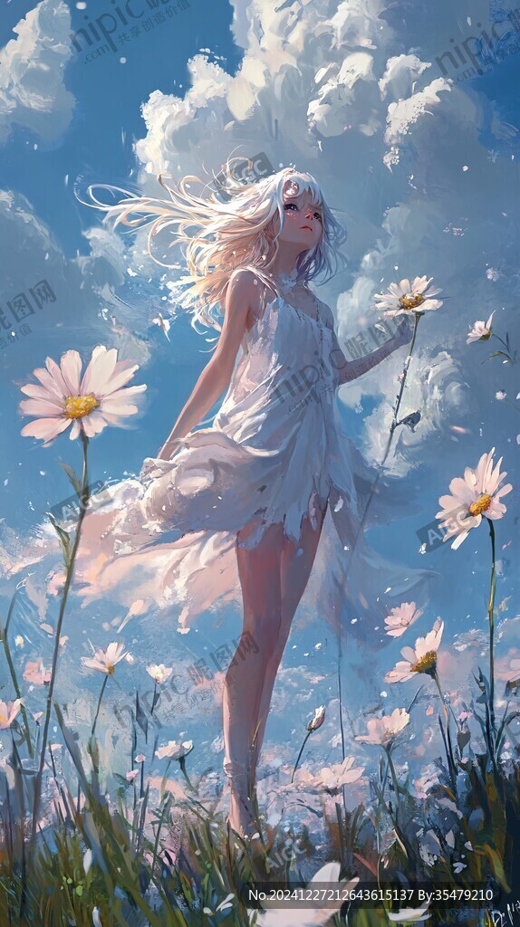 插畫夢幻女孩