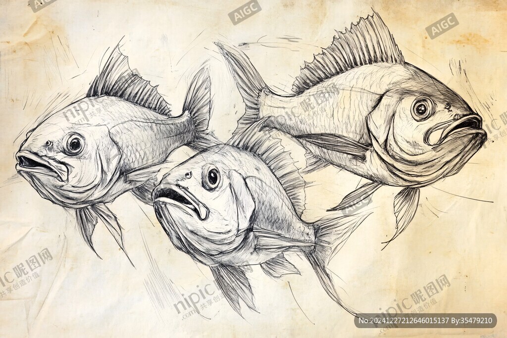 素描魚