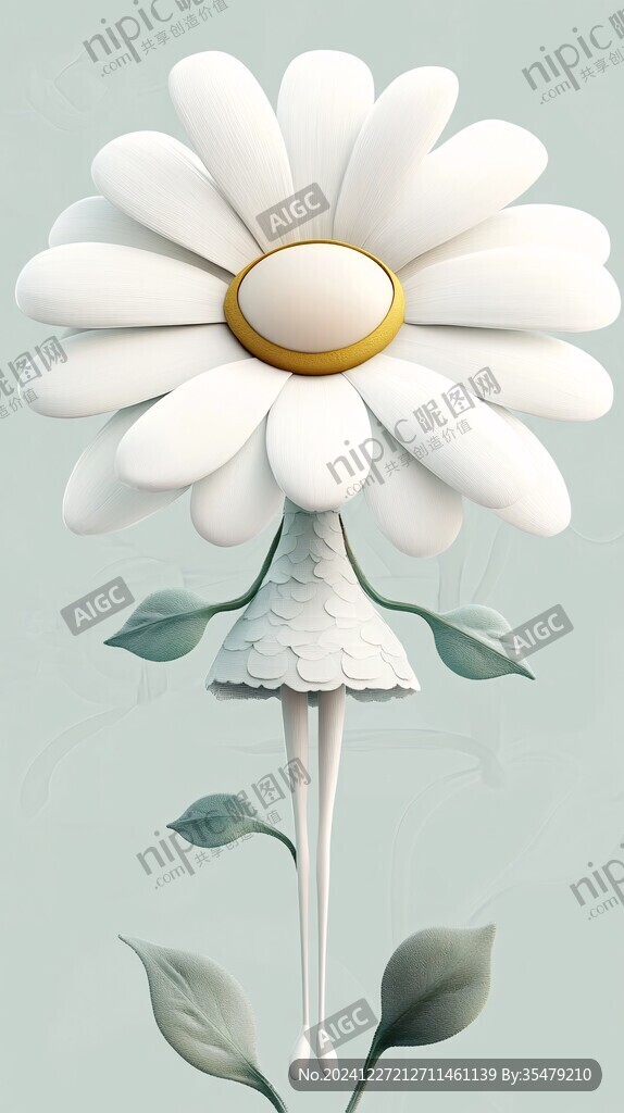 3d卡通花