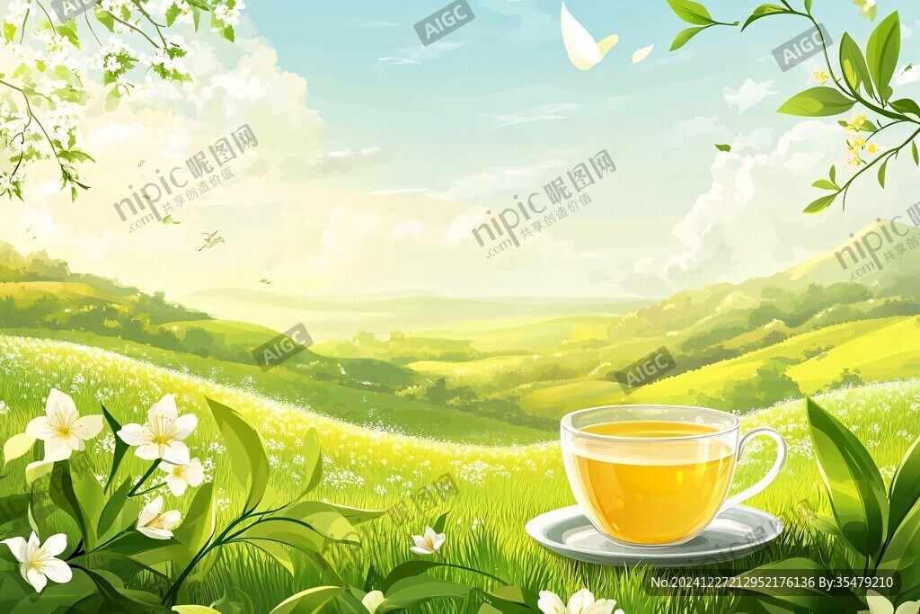 春茶插畫
