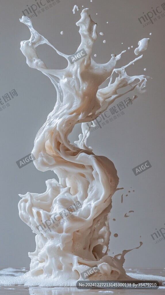 飛濺奶花