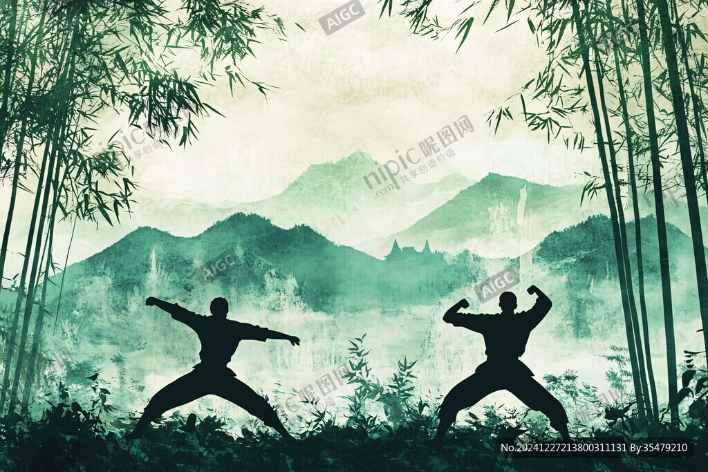 武術(shù)表演背景
