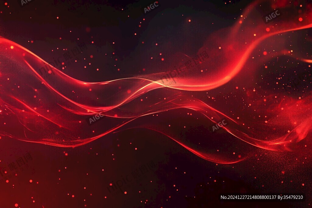 紅色夢幻奢華背景