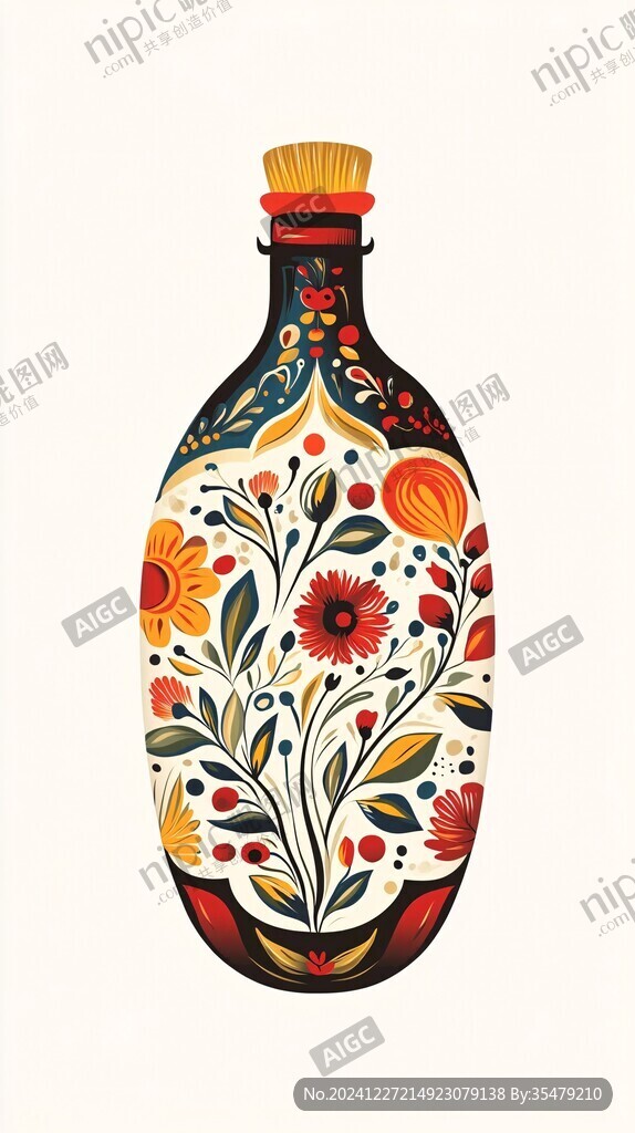 花瓶插畫