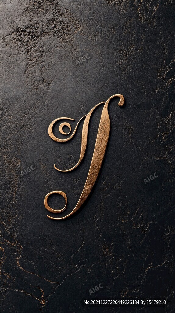 高端豪華金色logo