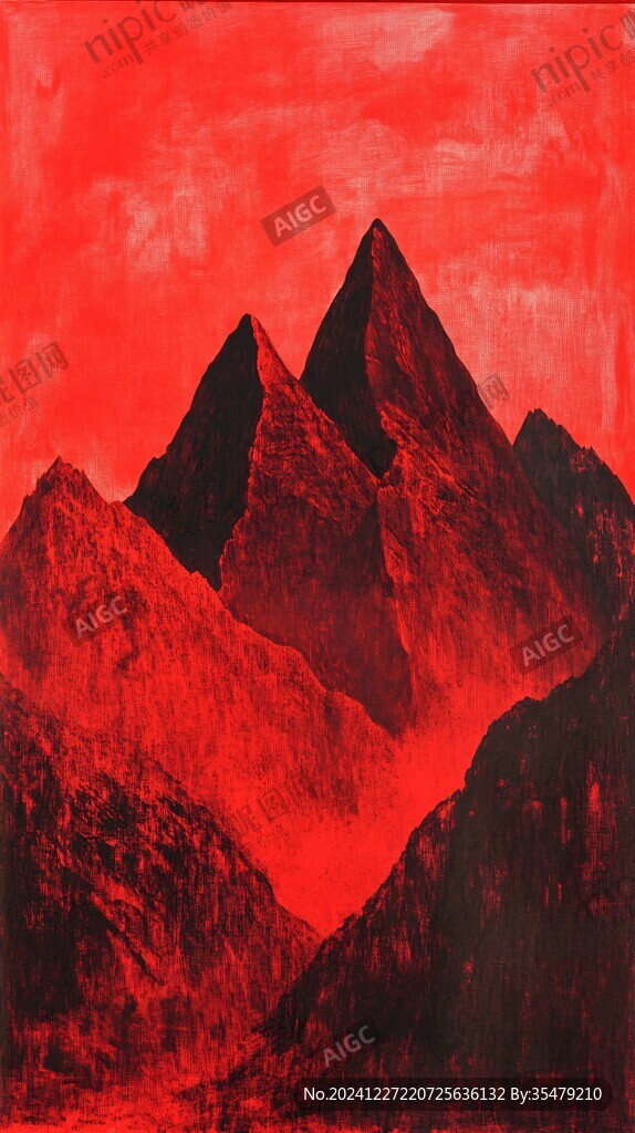 赭紅色大山