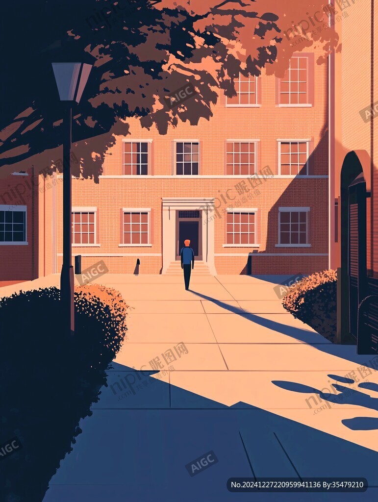 普林斯頓大學(xué)旅游插畫