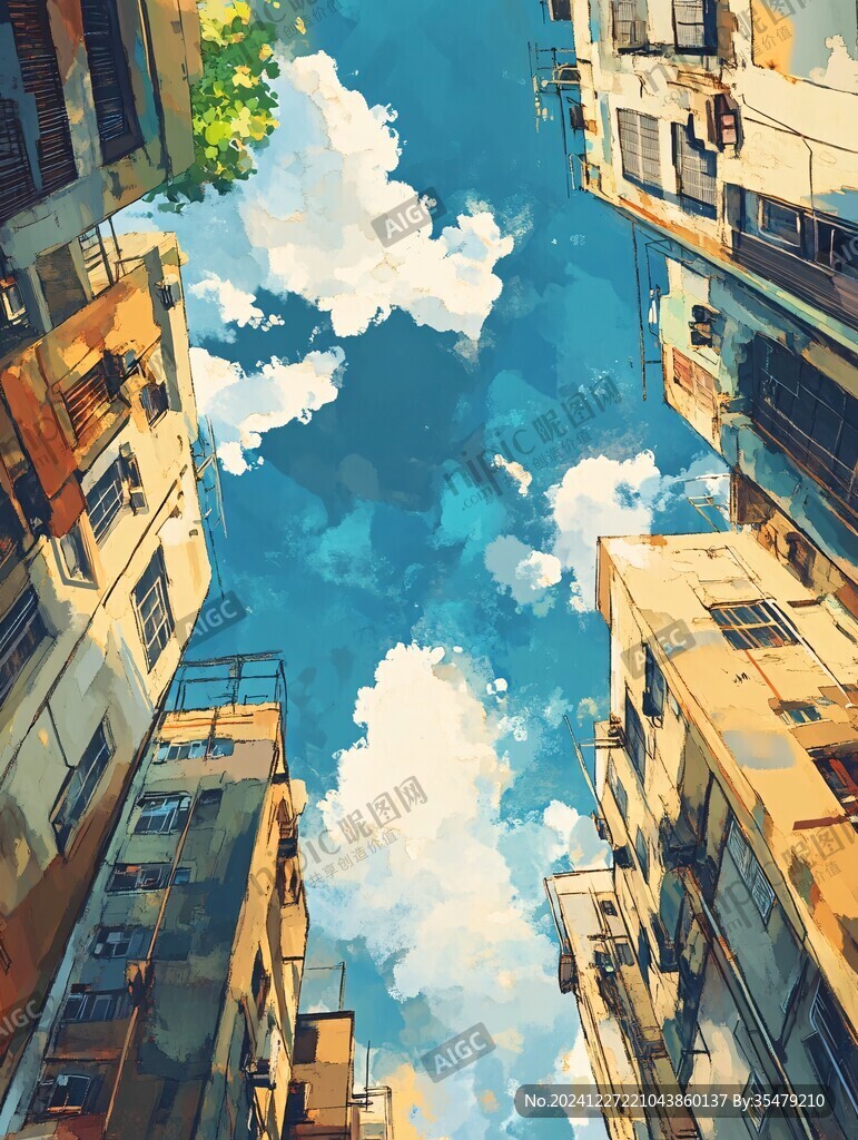 動漫場景插畫