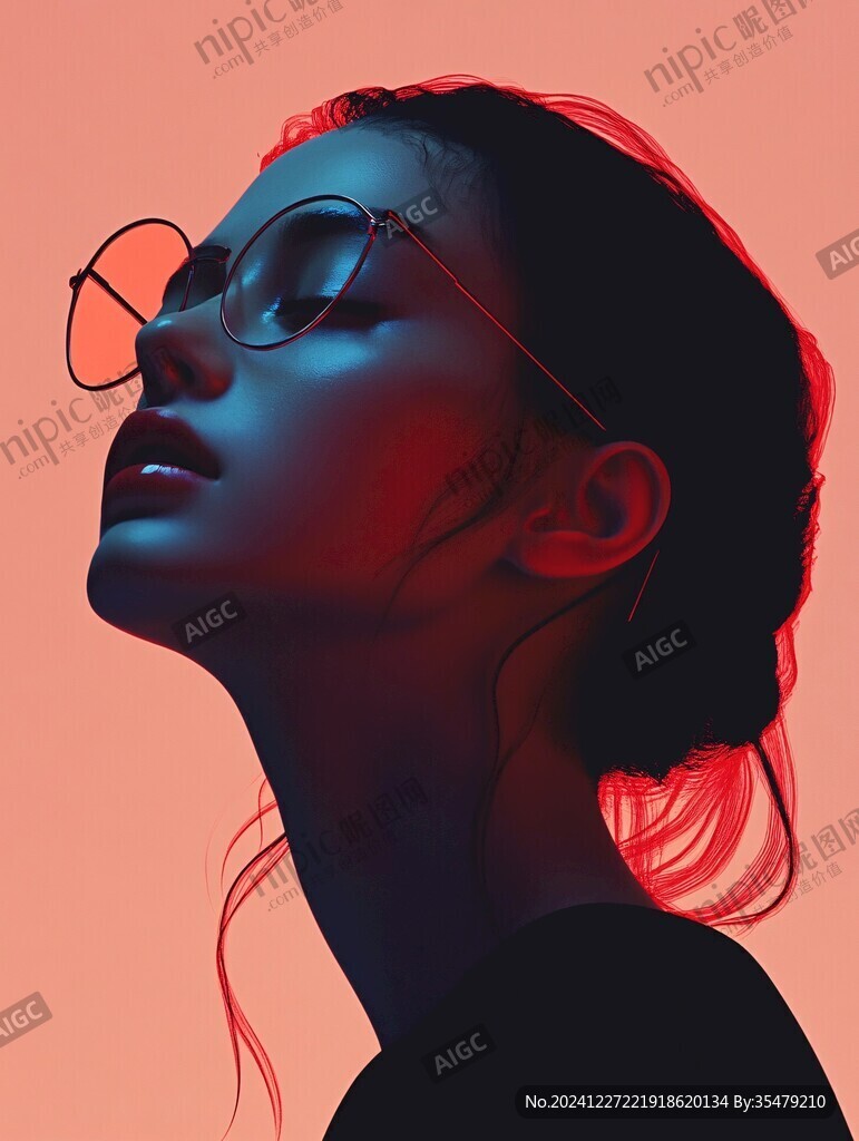 墨鏡人物插畫