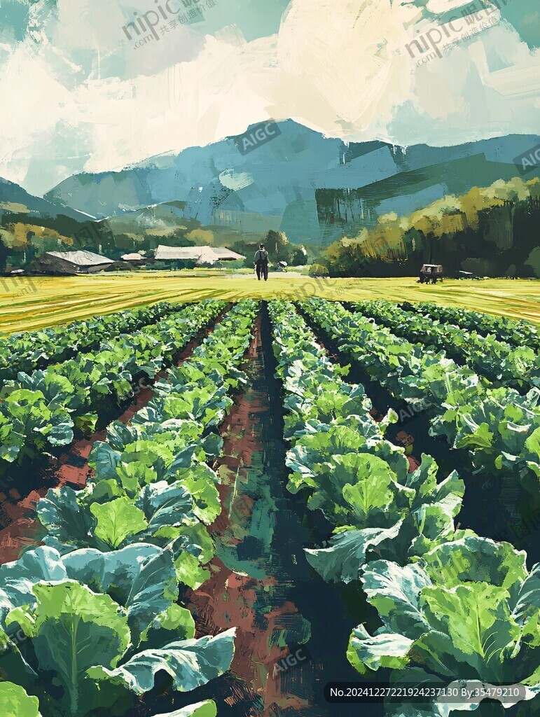 手繪菜地