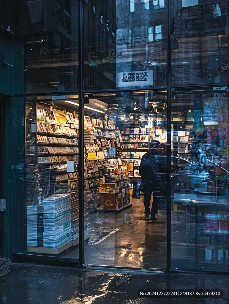 書(shū)店門前