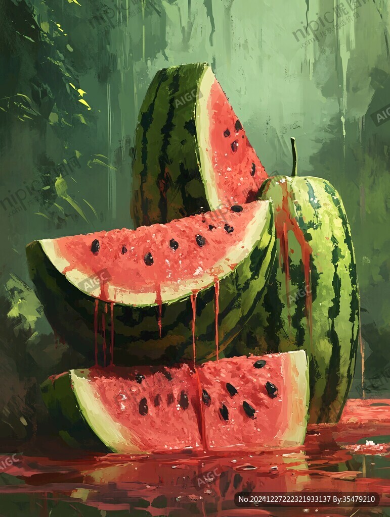 插畫西瓜