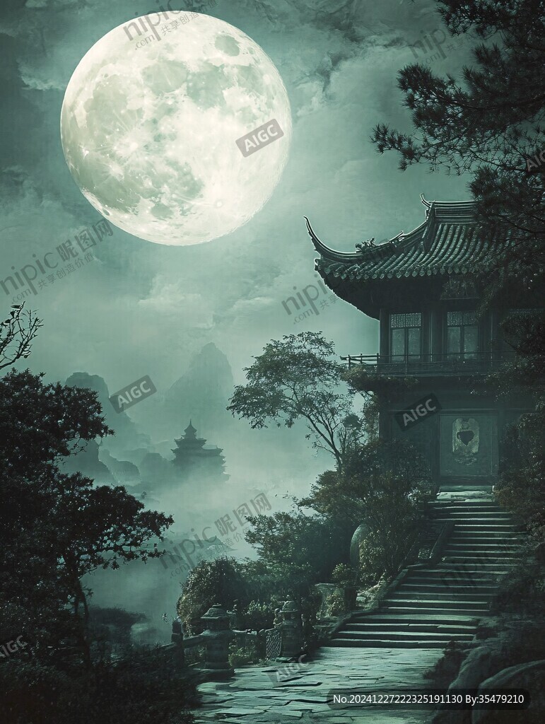 夢(mèng)幻中秋節(jié)場(chǎng)景