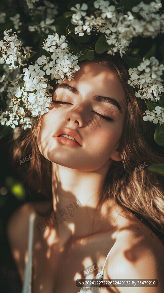 唯美花間美人