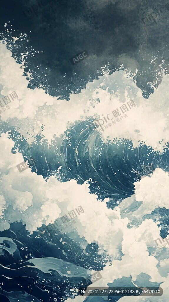 古風海浪浪花