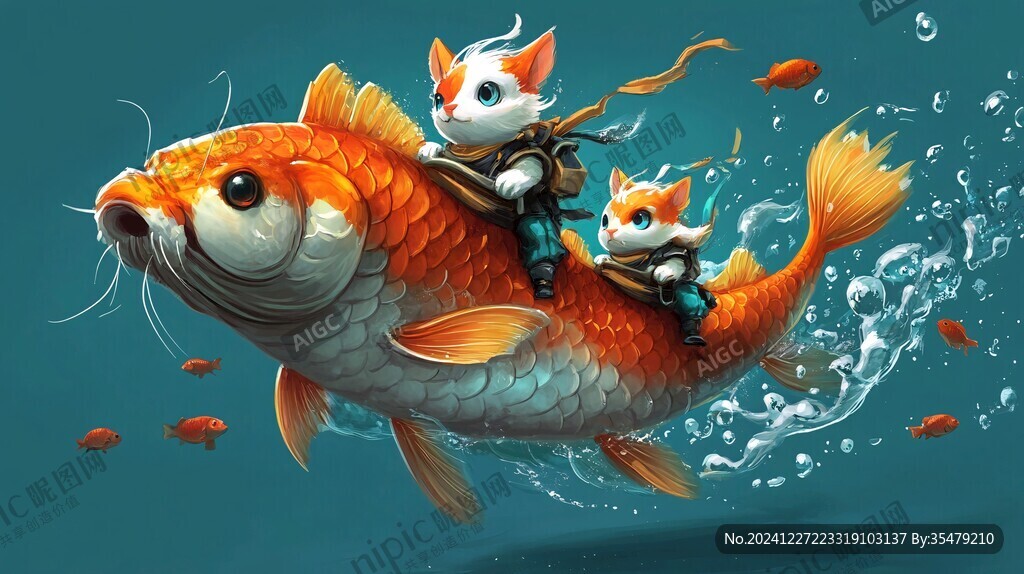 鯉魚抱娃