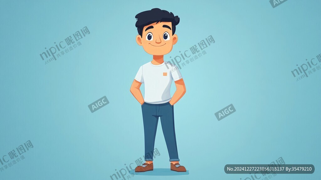 男生卡通形象設(shè)計