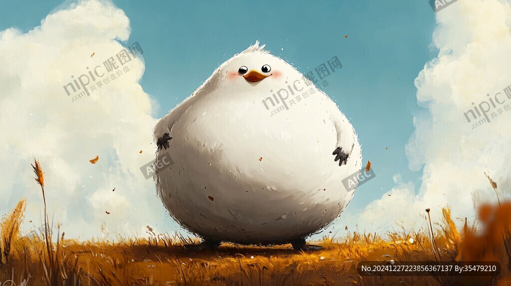 一只小胖鳥