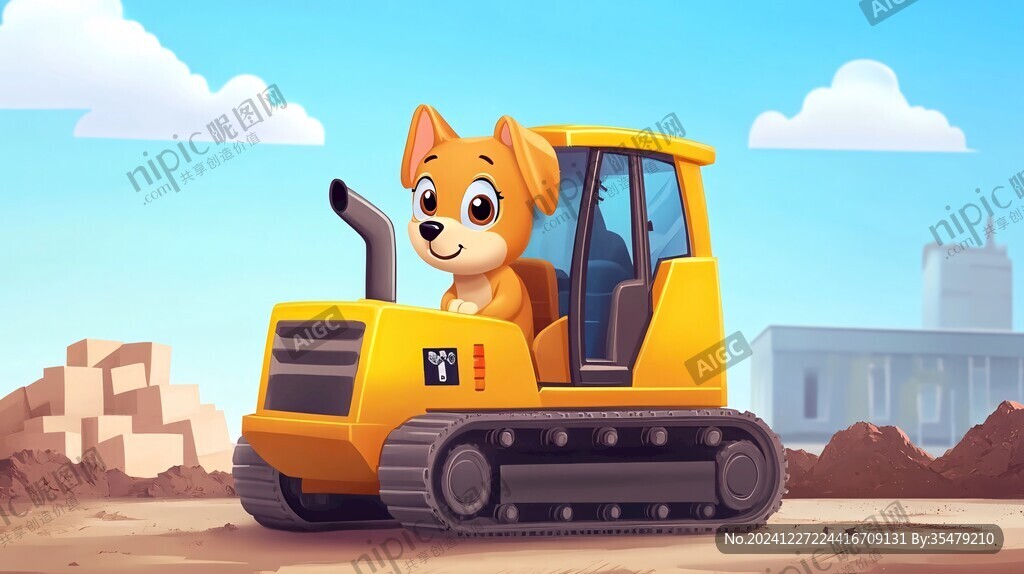 開工具車的動物