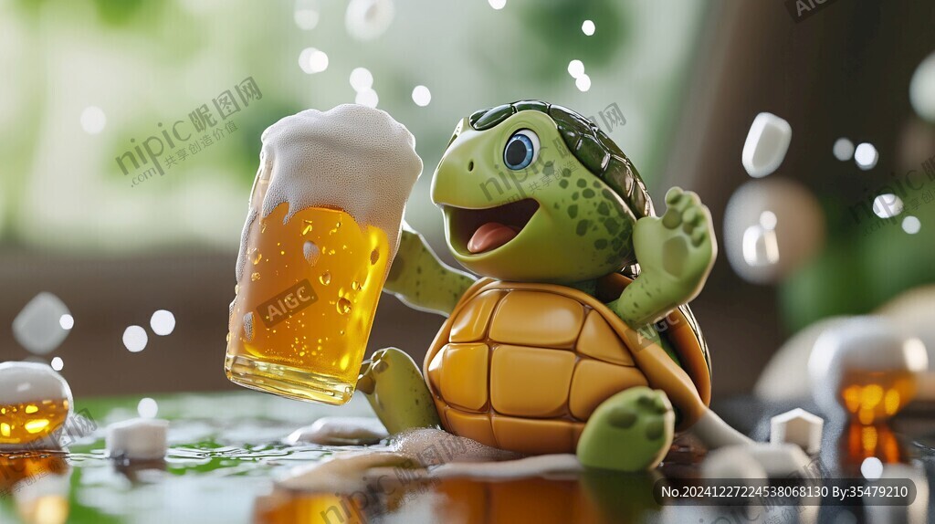 烏龜喝飲料