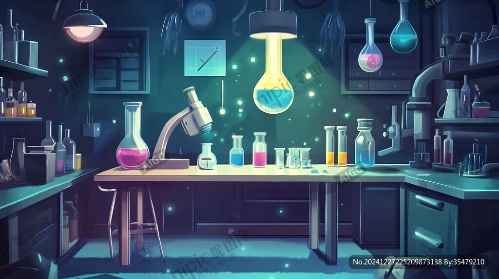 科學研究室素材