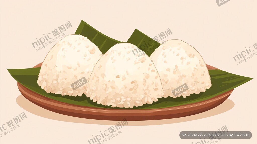 糯米雞插畫