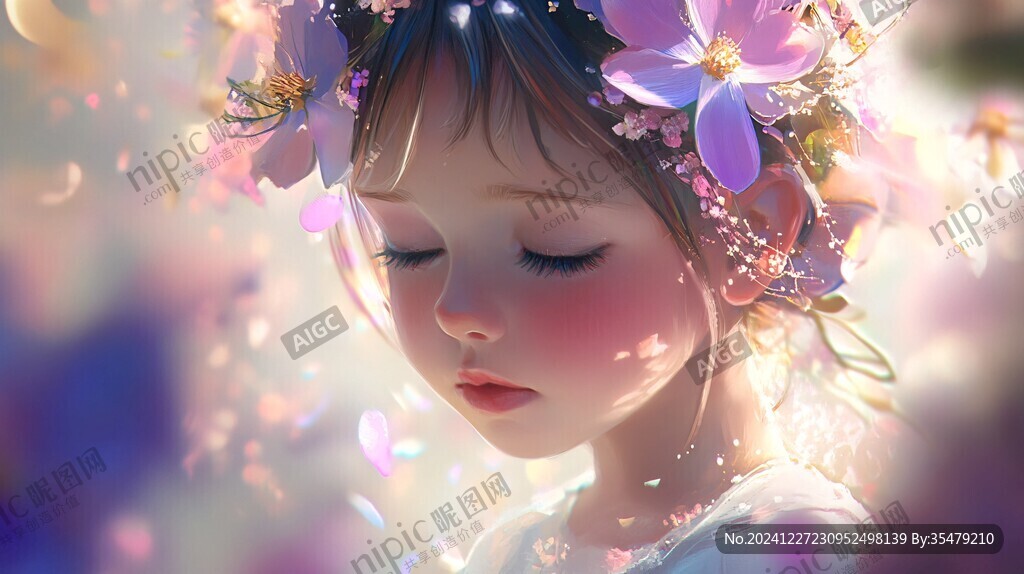 夢幻少女插畫