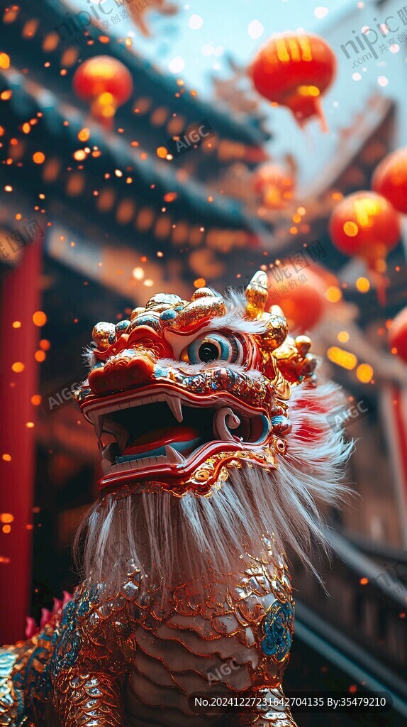 年獸過年喜慶舞獅