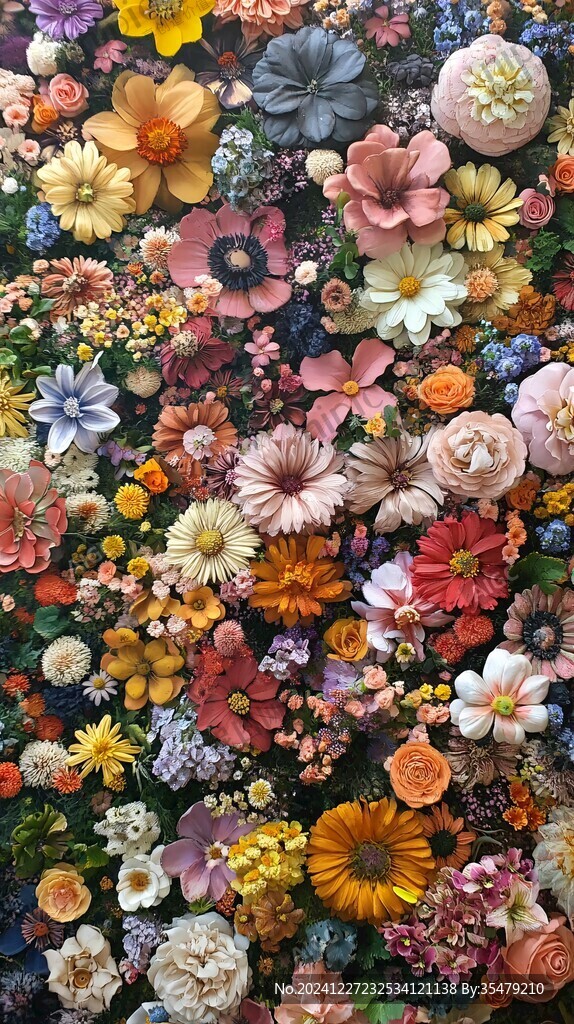 3d立體花壁紙