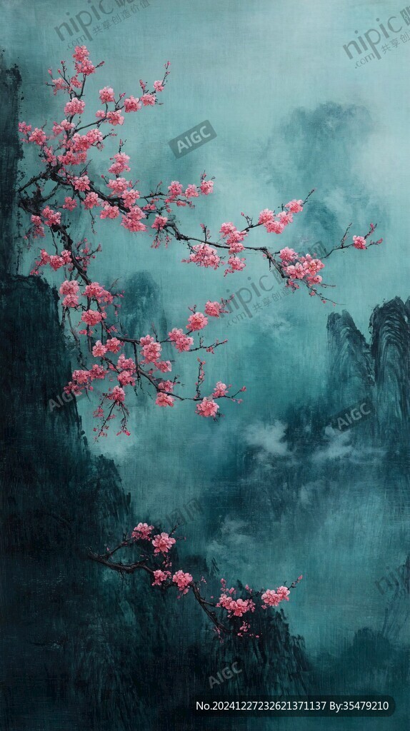 唯美畫意桃花
