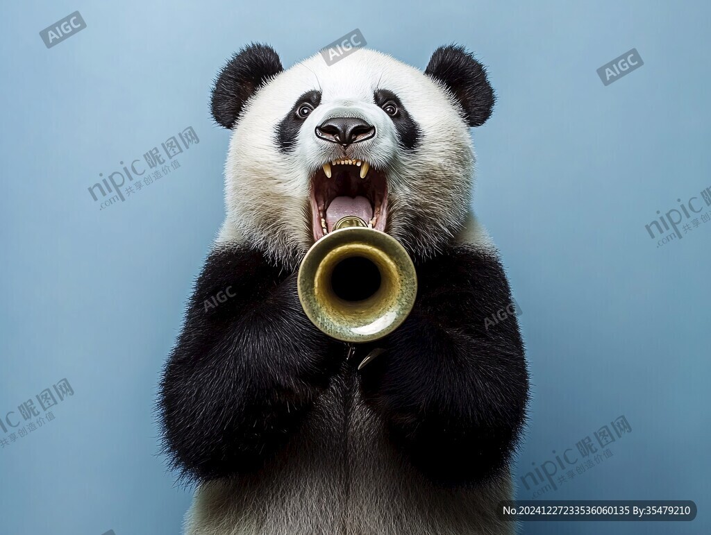 熊貓吹喇叭