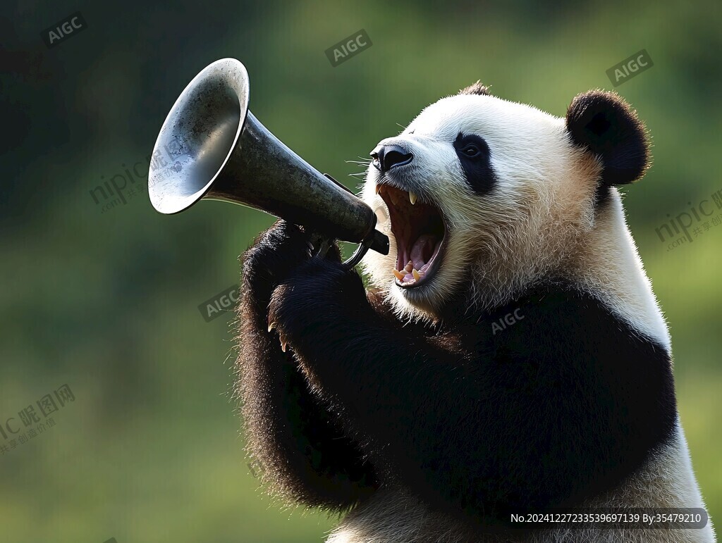熊貓吹喇叭