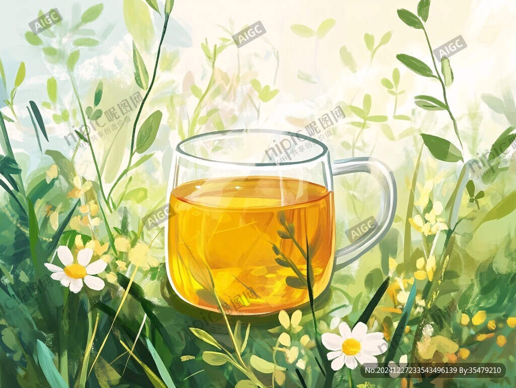 花茶插畫