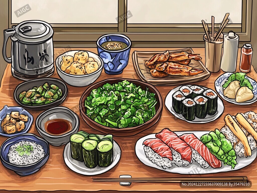 日系美食插畫(huà)