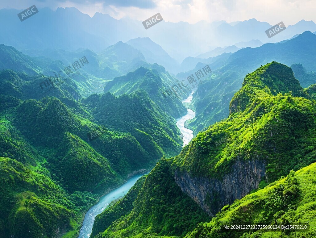 山脈草地清江畫(huà)廊漂流