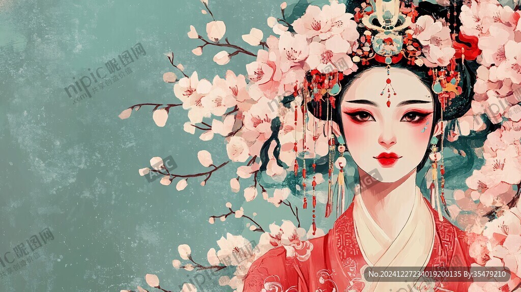 花旦插畫