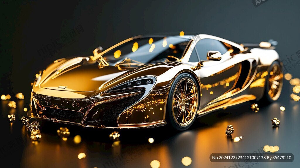 汽車金色效果設計