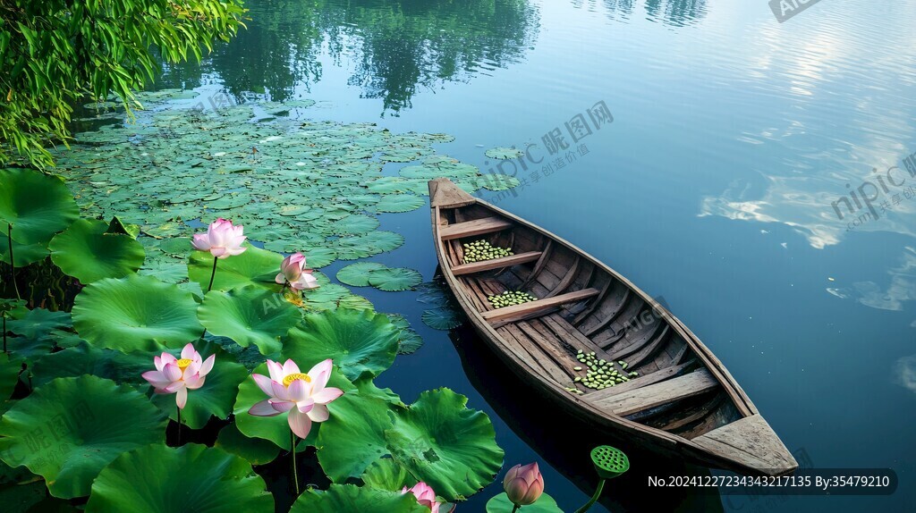 荷塘古船