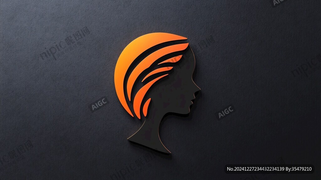 女人側(cè)臉logo