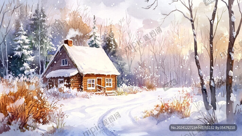 雪景插畫(huà)
