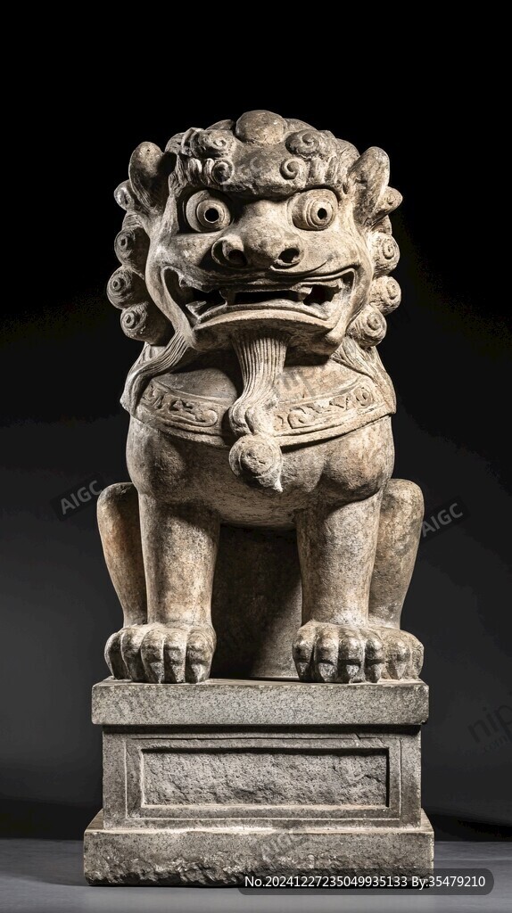 北朝蹲獅